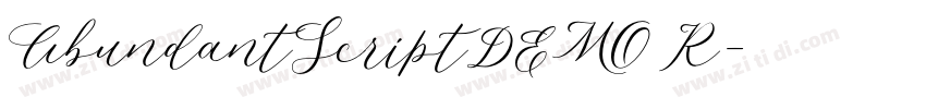 AbundantScriptDEMO R字体转换